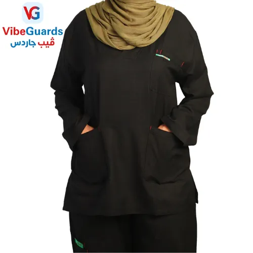سكراب طبي نسائي أسود